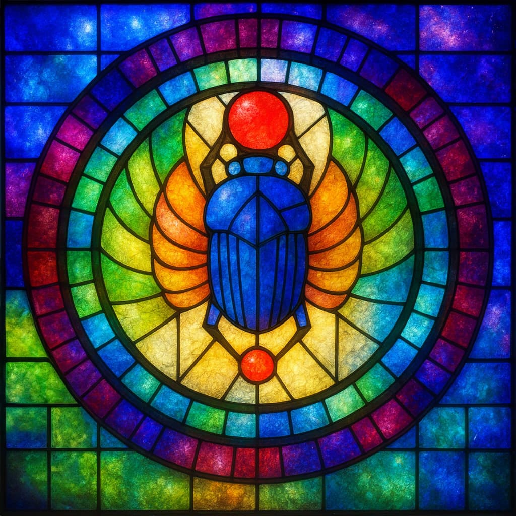 The Scarab Club glass